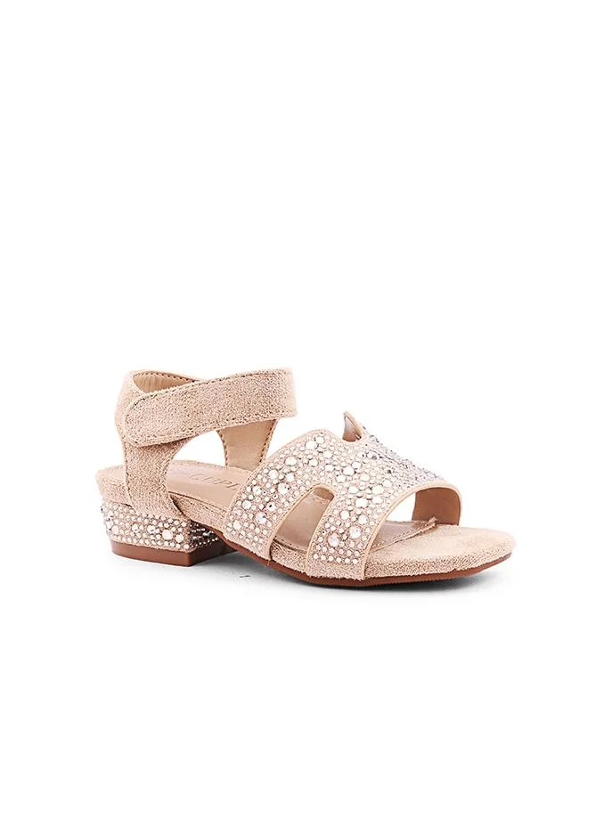 كابلي كعب عالٍ بكعب مربع وحزام للكاحل للفتيات